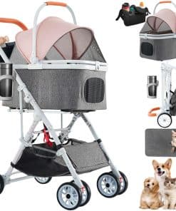 Carriola para Mascotas, Carriola para Perros, 3 en 1