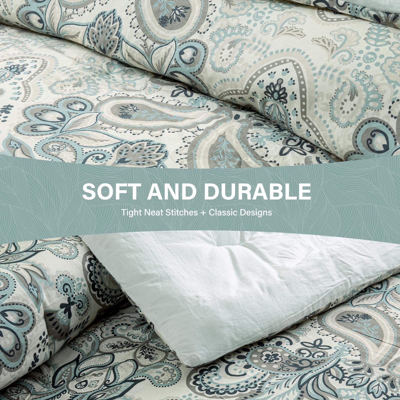 Set de Edredón King SahSahCasa, Juego de Edredón Damasco - Imagen 7