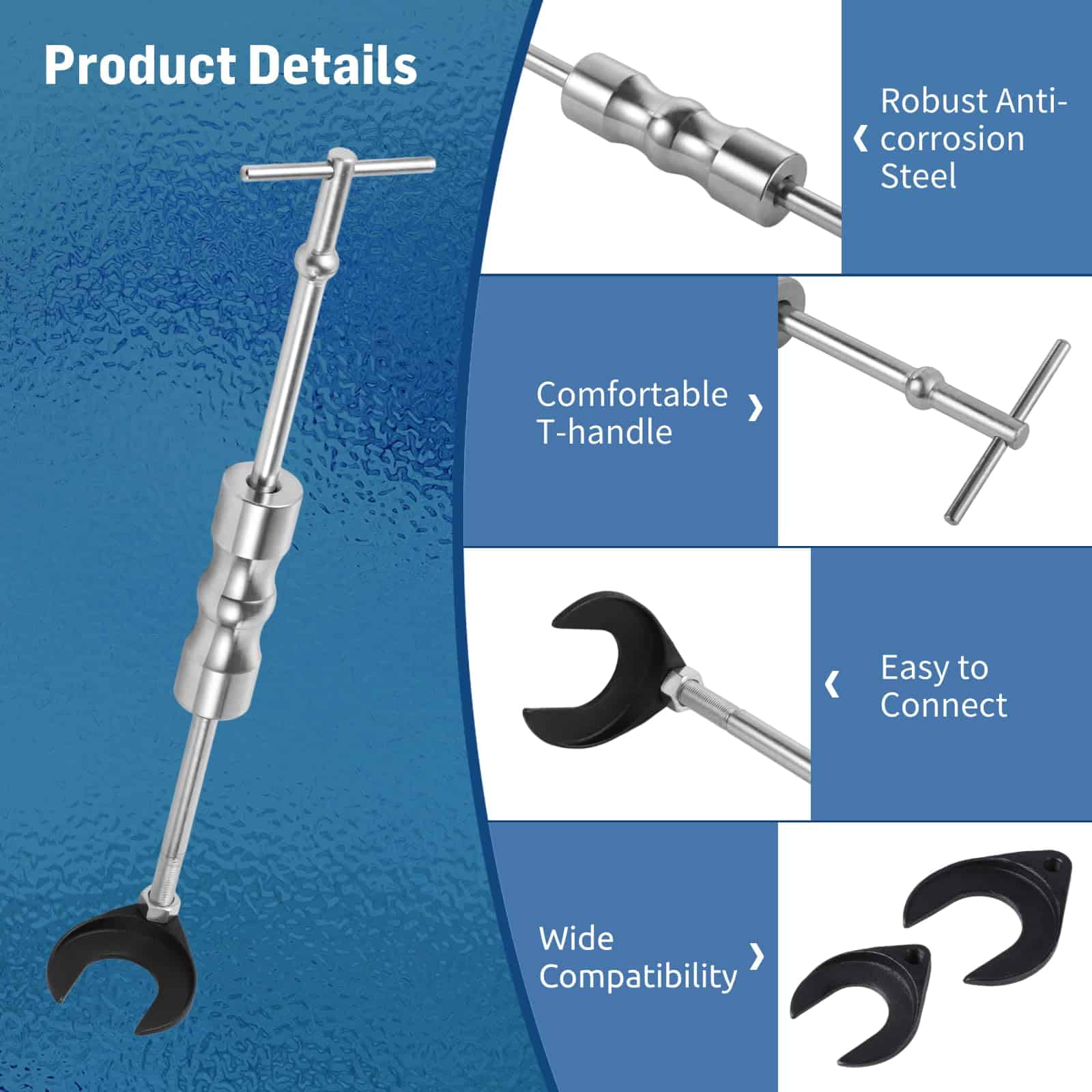 Kit de Extracción del Eje de Transmisión Interno Lnrueg, - Imagen 5