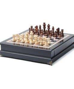 Juego de ajedrez de madera de 15", tablero de tamaño