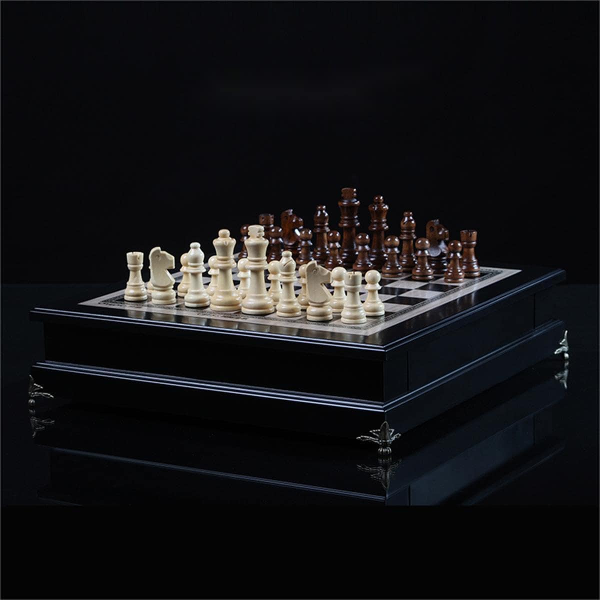 Juego de ajedrez de madera de 15", tablero de tamaño - Imagen 4