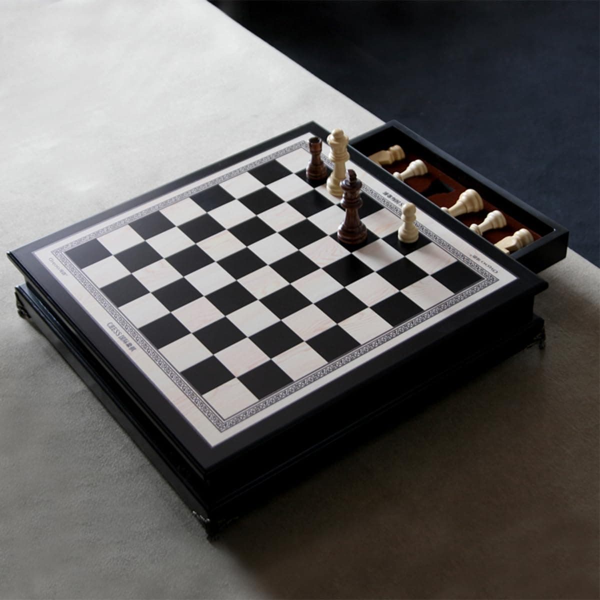 Juego de ajedrez de madera de 15", tablero de tamaño - Imagen 9