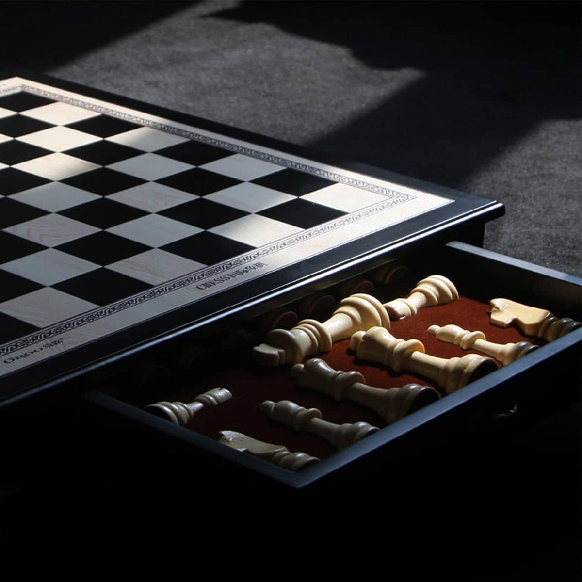 Juego de ajedrez de madera de 15", tablero de tamaño - Imagen 7