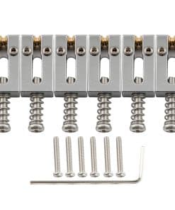 Musiclily Ultra 10.5mm Modern Brass Guitar Roller Bridge