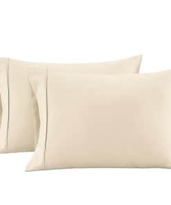 2 Fundas de Almohada de Algodón, Tamaño King, Juego de 2