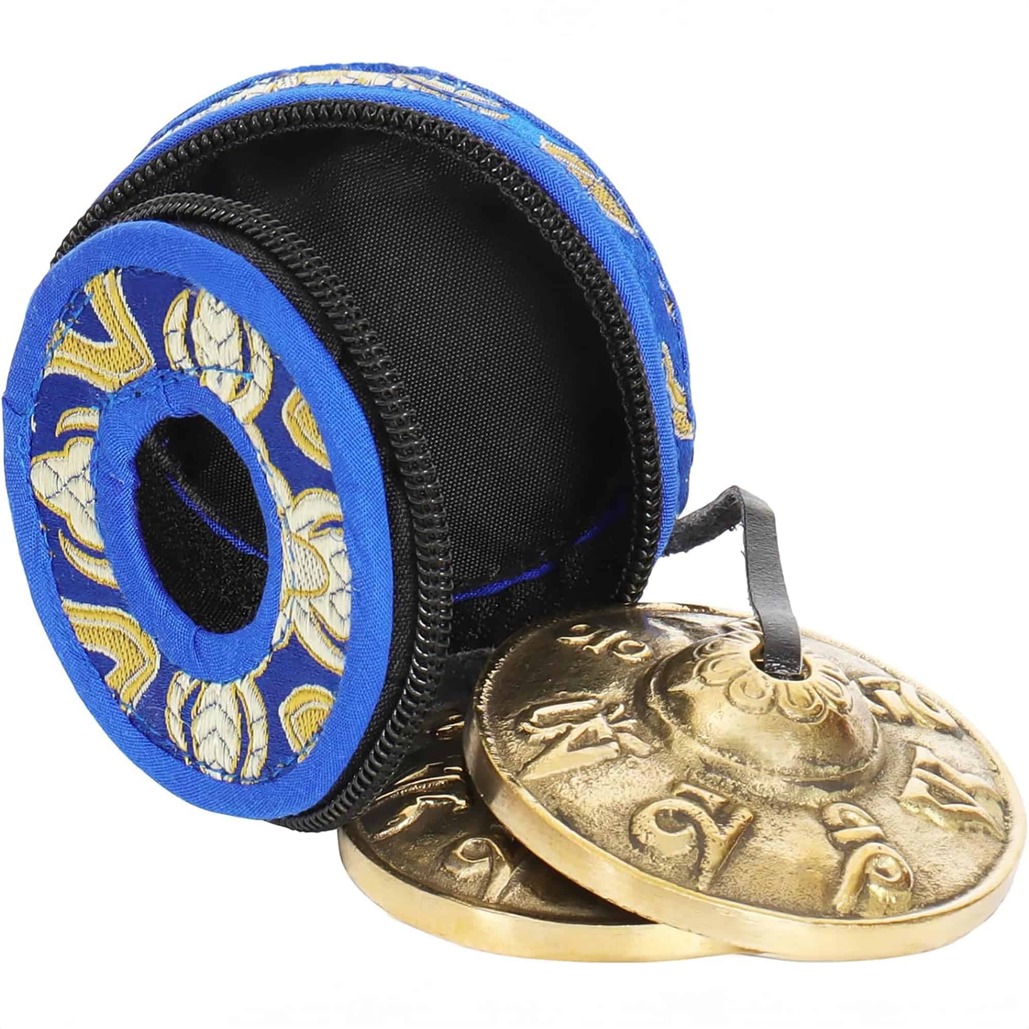 Campanas tibetanas Ohm Store Mantra Tingsha con estuche