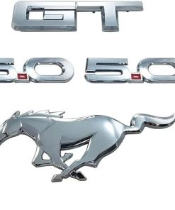 Conjunto de 1 Emblema de Pony OEM + 2 Emblemas 5.0 +