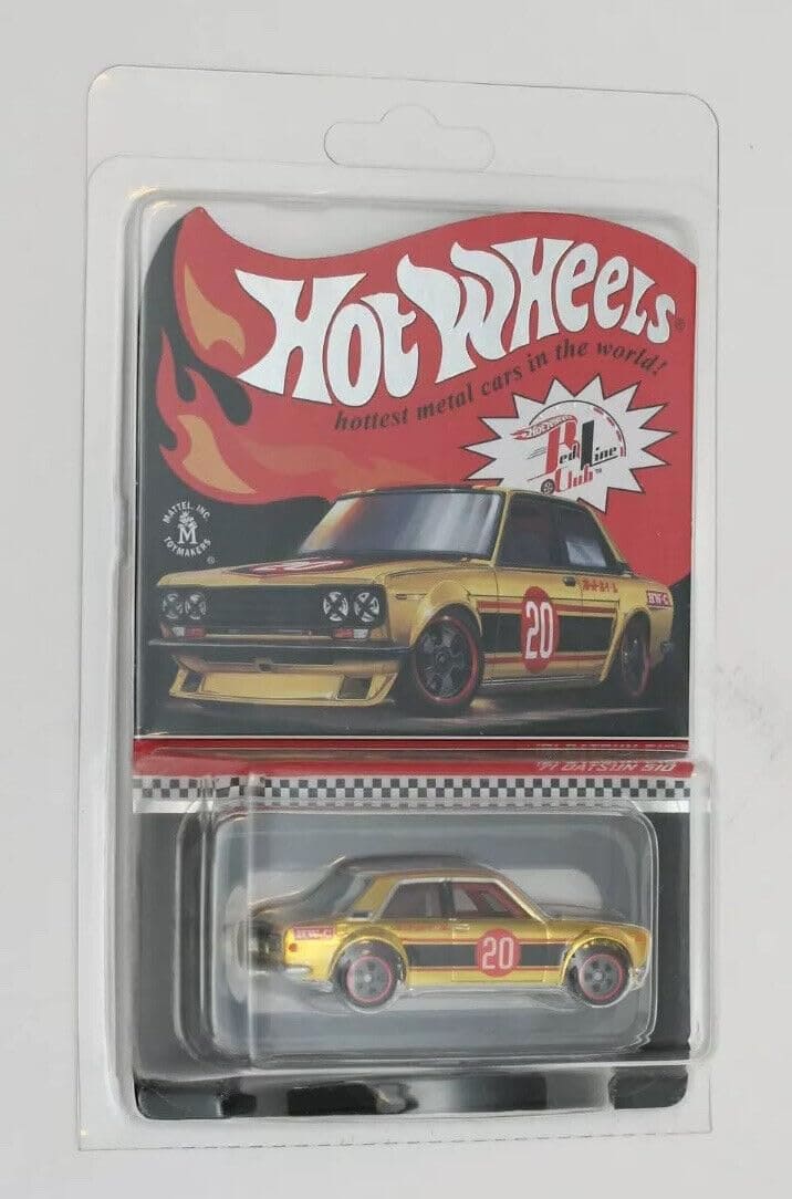 Hot Wheels 2020 RLC '71 Datsun 510, Exclusivo del Club Red