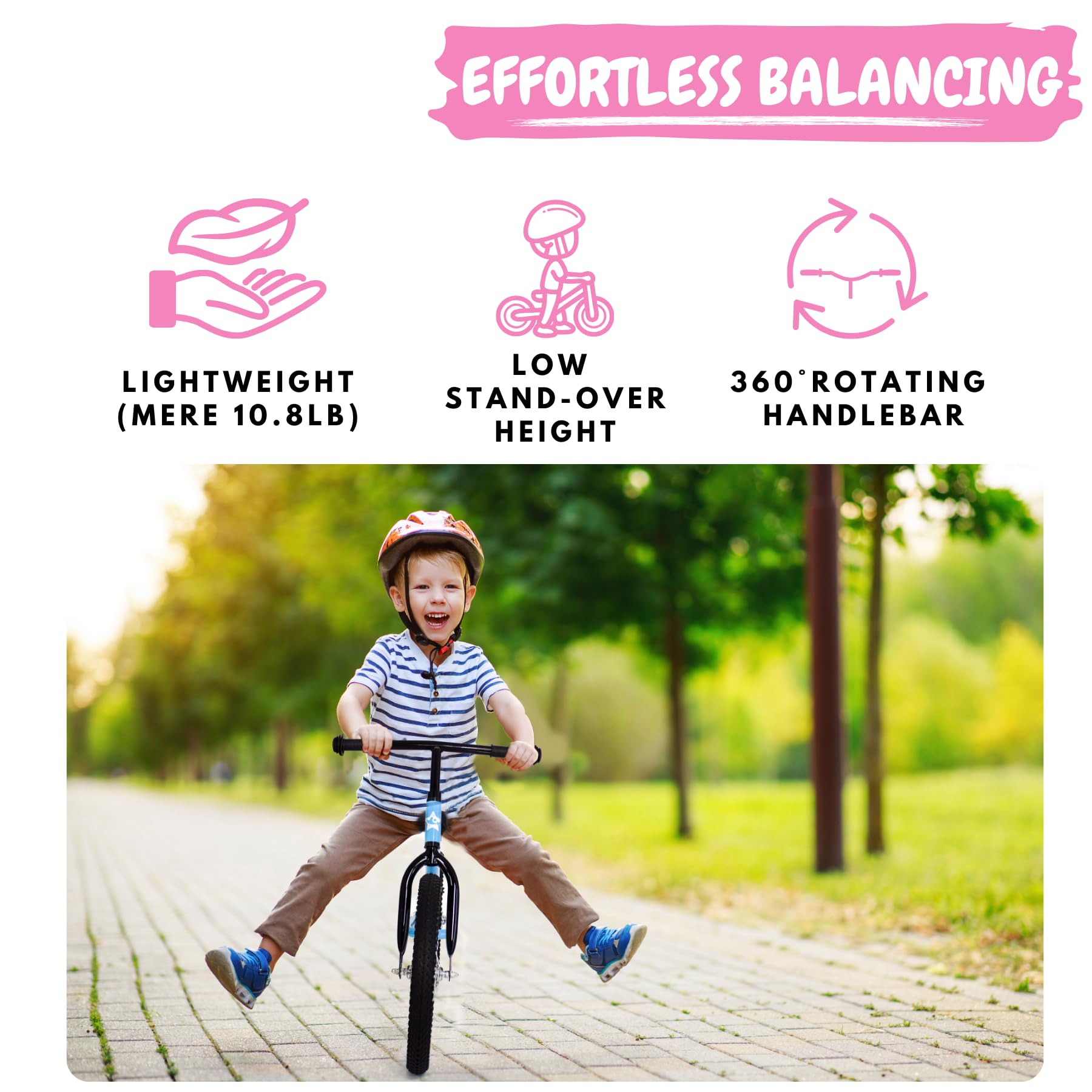 Bicicleta de Equilibrio Bicystar de 16 Pulgadas, Bicicleta - Imagen 4