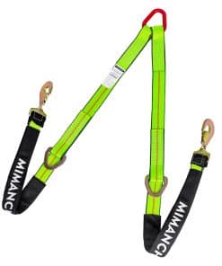 Correa de remolque pesada Mimanchi Axle V-Bridle de 2 "x