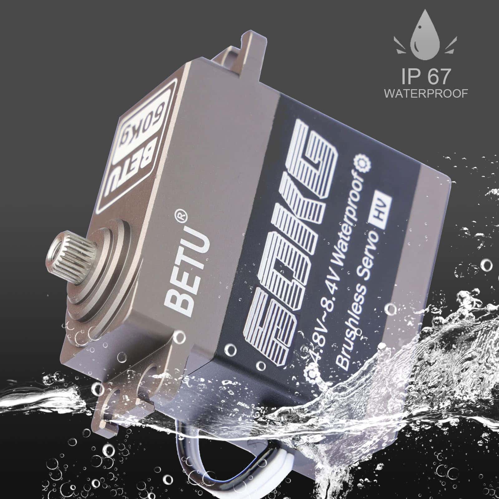 Servo Brushless BETU 60kg, Servo de Alta Velocidad, Servo - Imagen 4