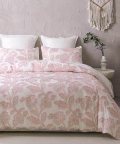 Juego de Funda nórdica de Jacquard -Rosa