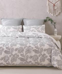 Juego de Funda de Edredón de Jacquard Semi-Clip de Algodón