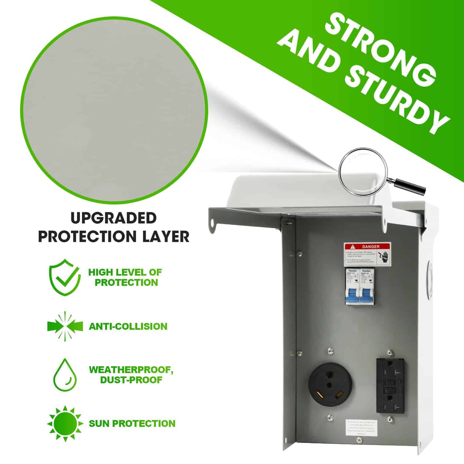 Panel de salida de energía temporal Kinchoix, toma de - Imagen 6