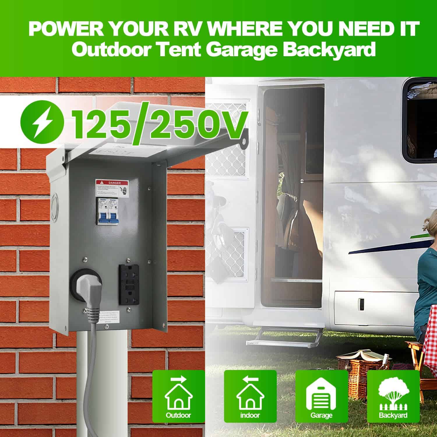 Panel de salida de energía temporal Kinchoix, toma de - Imagen 4