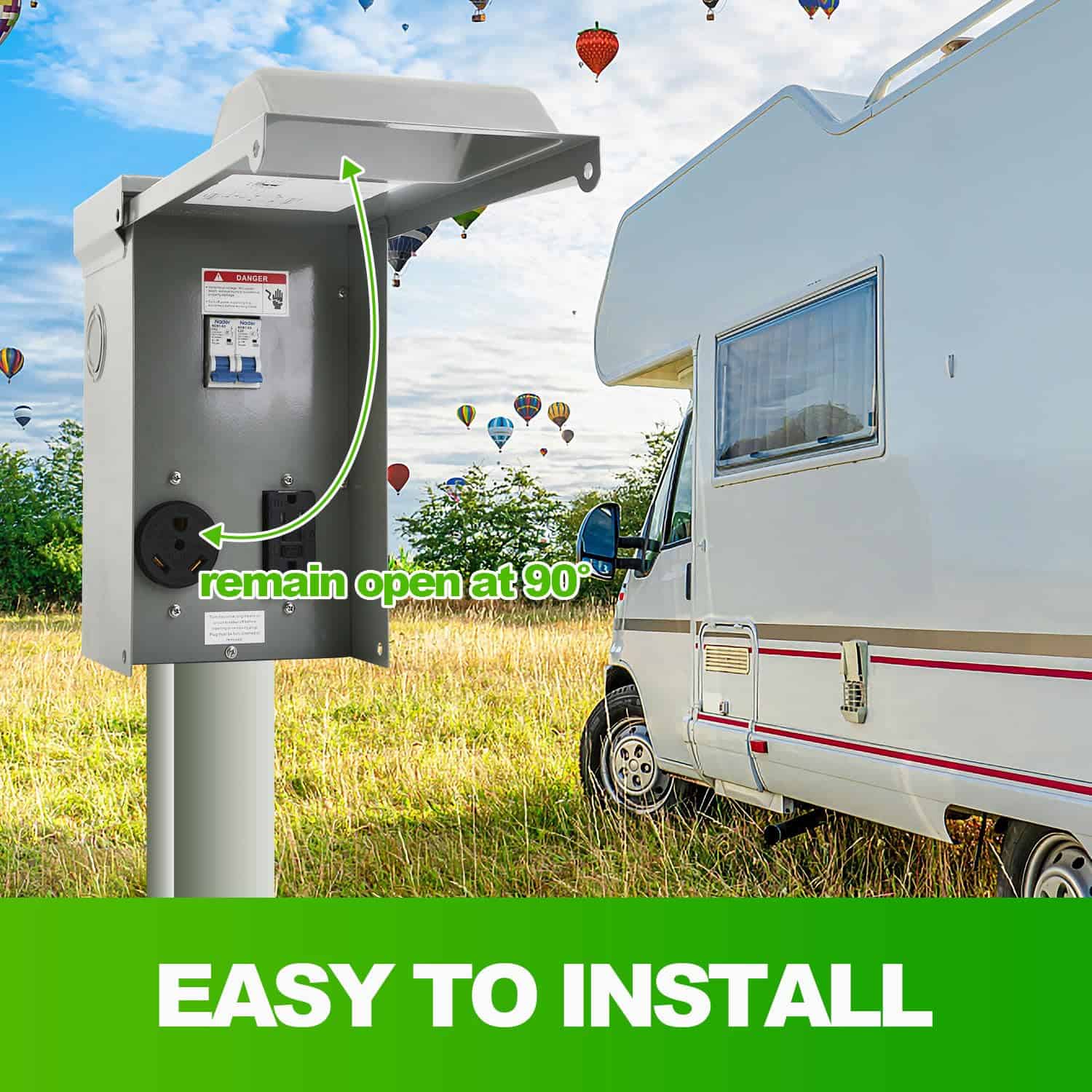 Panel de salida de energía temporal Kinchoix, toma de - Imagen 7