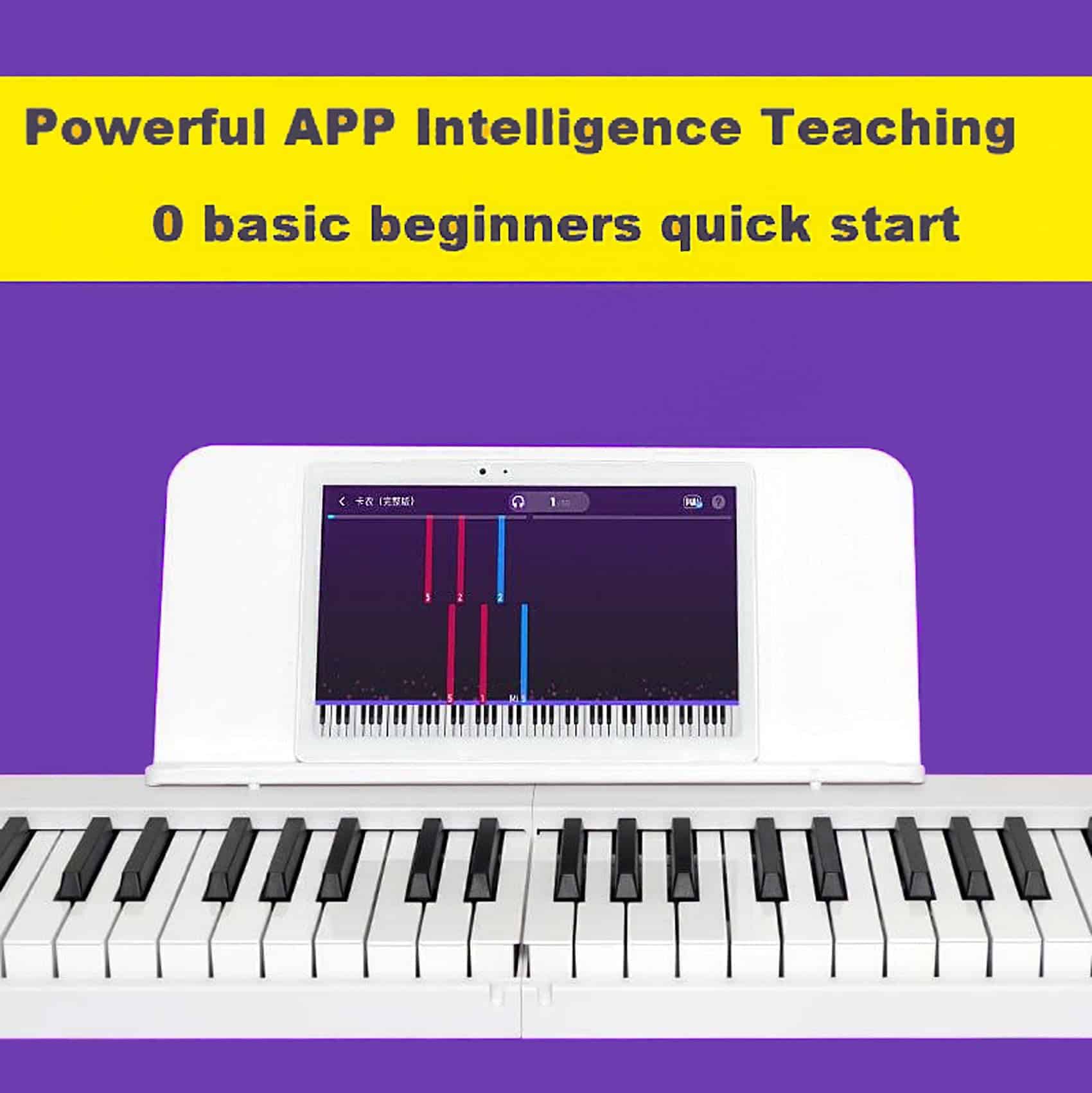 Piano Electrónico Plegable MAGICON BX20S de 88 Teclas, - Imagen 5