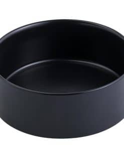 Tazón Negro de Cerámica para Perros de Raza Mediana y