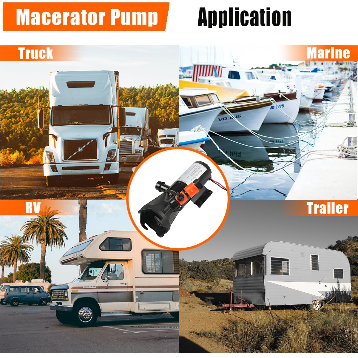 Bomba Trituradora Iqihui para RV de 12v -12 Gpm Bomba de - Imagen 8
