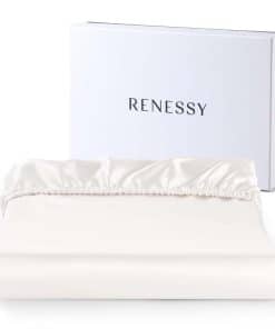 Sábana Ajustable de Seda Orgánica RENESSY Tamaño Queen -
