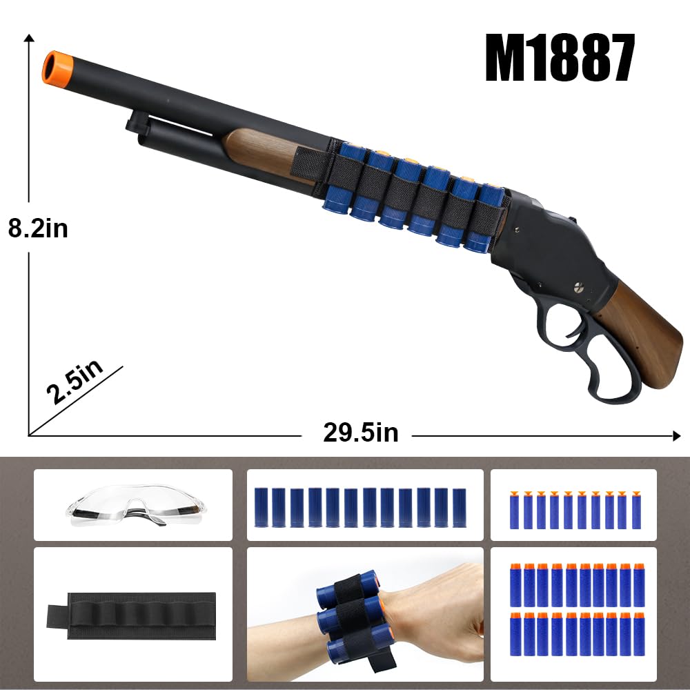 PISTOLAIFY M1887 EVA Empty Shell Ejection Toy (26- - Imagen 7