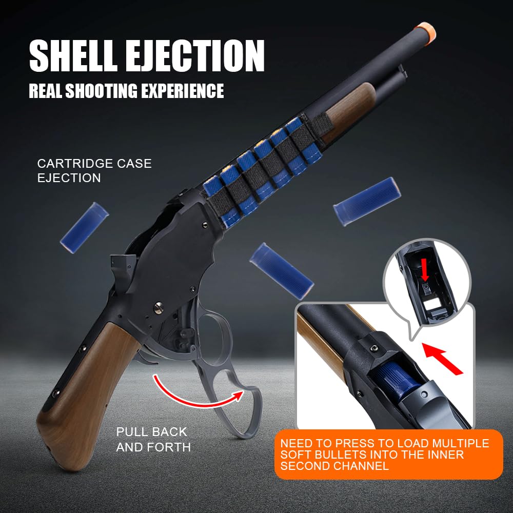 PISTOLAIFY M1887 EVA Empty Shell Ejection Toy (26- - Imagen 3