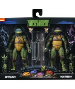 NECA TMNT 2 Pack Figuras de Acción Coleccionables Leonardo