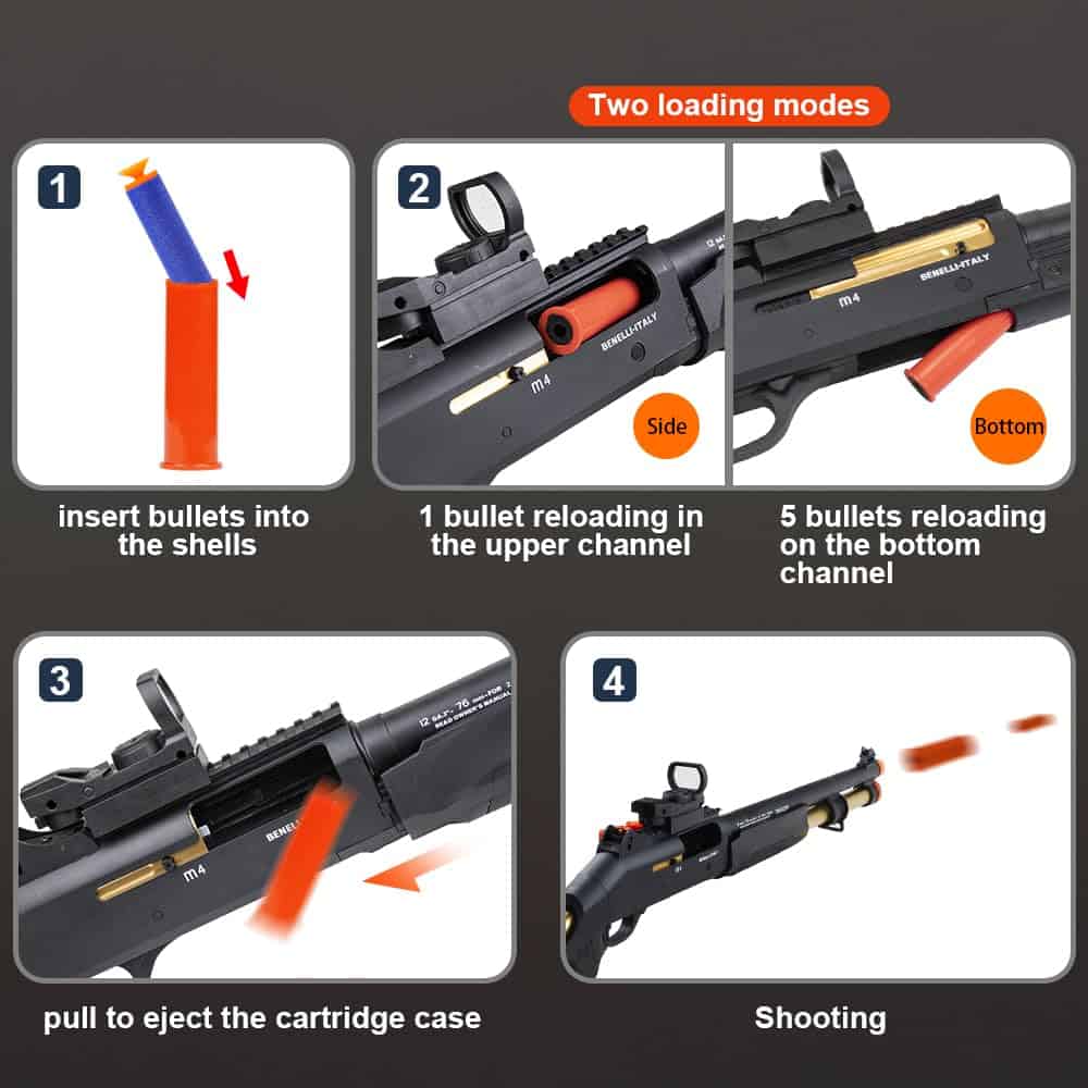 PISTOLAIFY XM1014 EVA Blaster de Juguete de Eyección de - Imagen 6