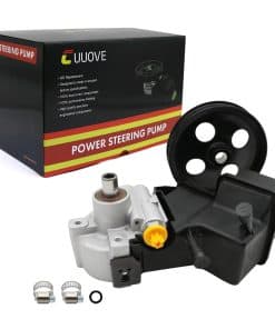 Bomba de dirección asistida con polea de depósito para