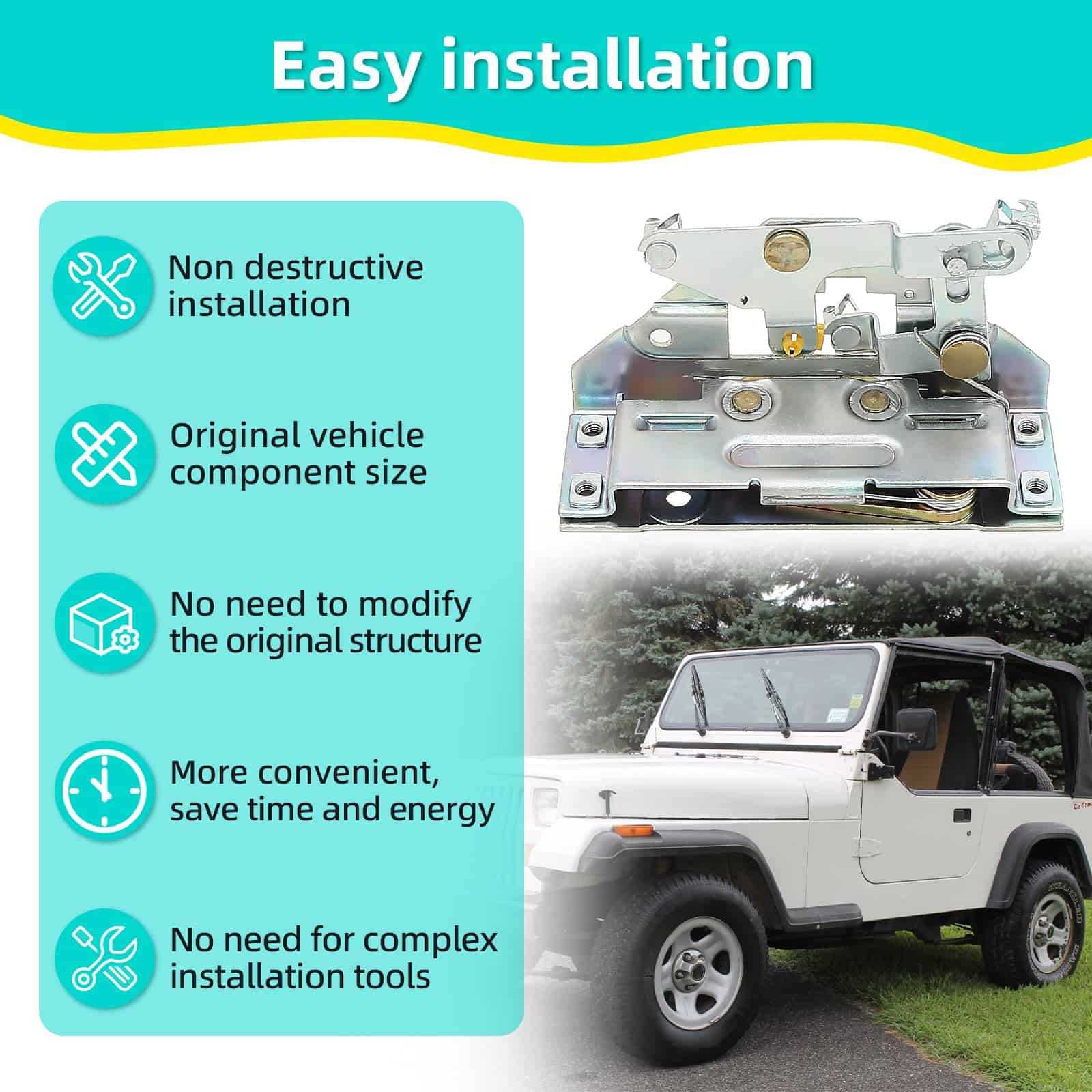Actuador de cierre de pestillo de puerta completa delantero - Imagen 5