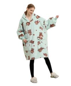 Manta con capucha oversize en forma de sudadera, Sherpa