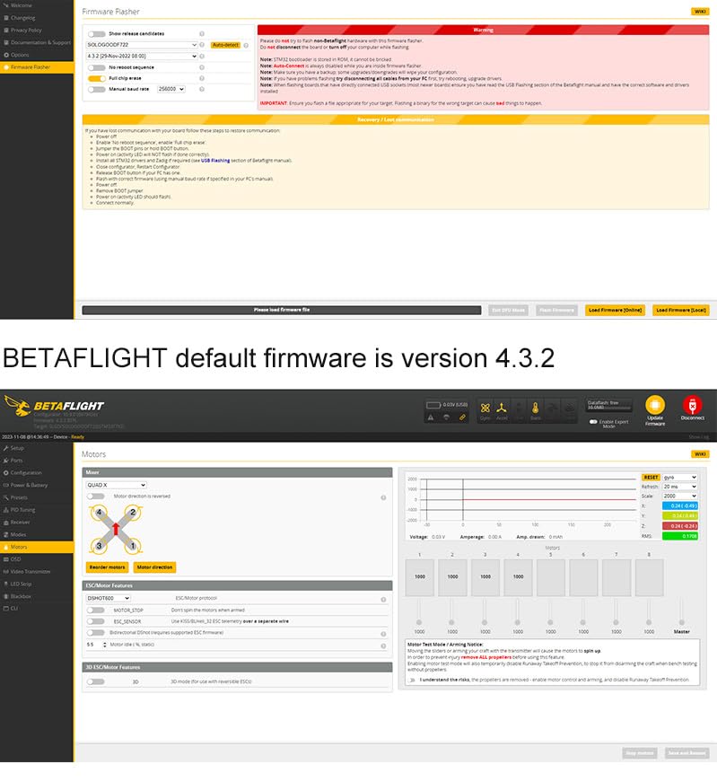 Controlador de vuelo SoloGood F722 30.5x30.5MM con ESC 4in1 - Imagen 8