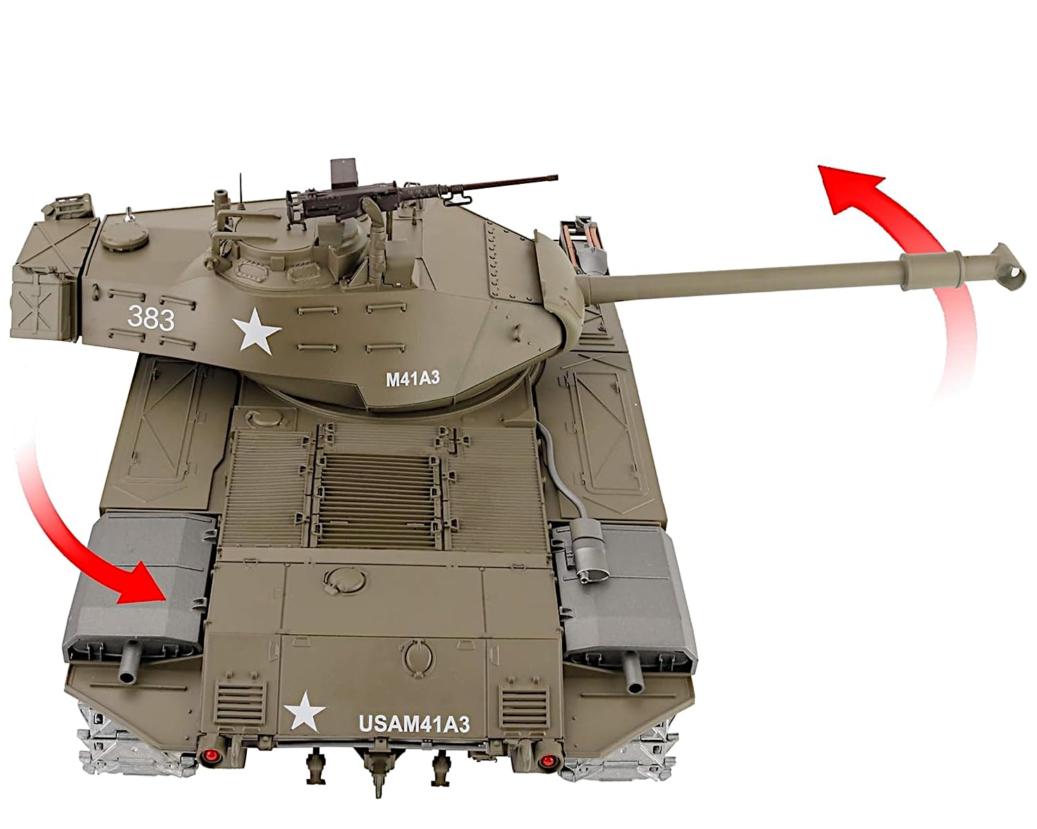 Tanque RC POCO DIVO Walker Bulldog M41A3, 1/16 RTR Vehículo - Imagen 6