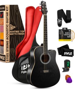 Kit de Guitarra Acústica Pyle Steel String, Tamaño Completo