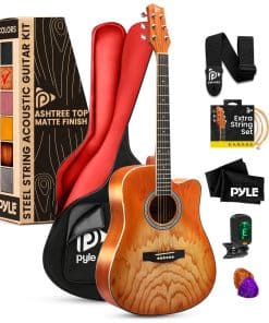 Kit de Guitarra Acústica Pyle de Cuerdas de Acero, Tamaño