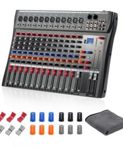 Mesa Mezcladora de Audio de 12 Canales, Consola con