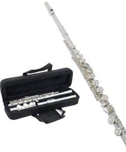 Flauta C StarQuest SQ-FL250 plateada de alta calidad -