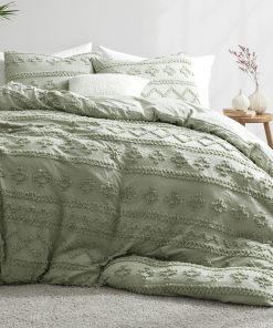 Set de edredón Oli Anderson Mist Sage para cama Queen,