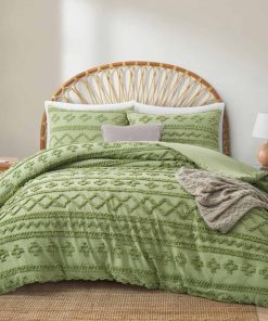 Juego de Edredón Oli Anderson Sage Green King Tufted