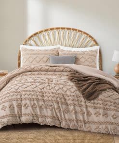Juego de Edredón Oli Anderson Khaki Queen 3 Piezas, Edredón