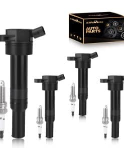 Conjunto de 4 Bobinas de Encendido UF651 y Bujías de