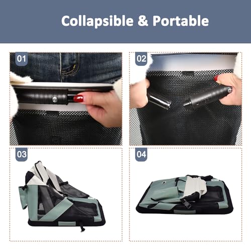 Jaula de Perro Suave Jespet para Mascotas, 3 Puertas - Imagen 6