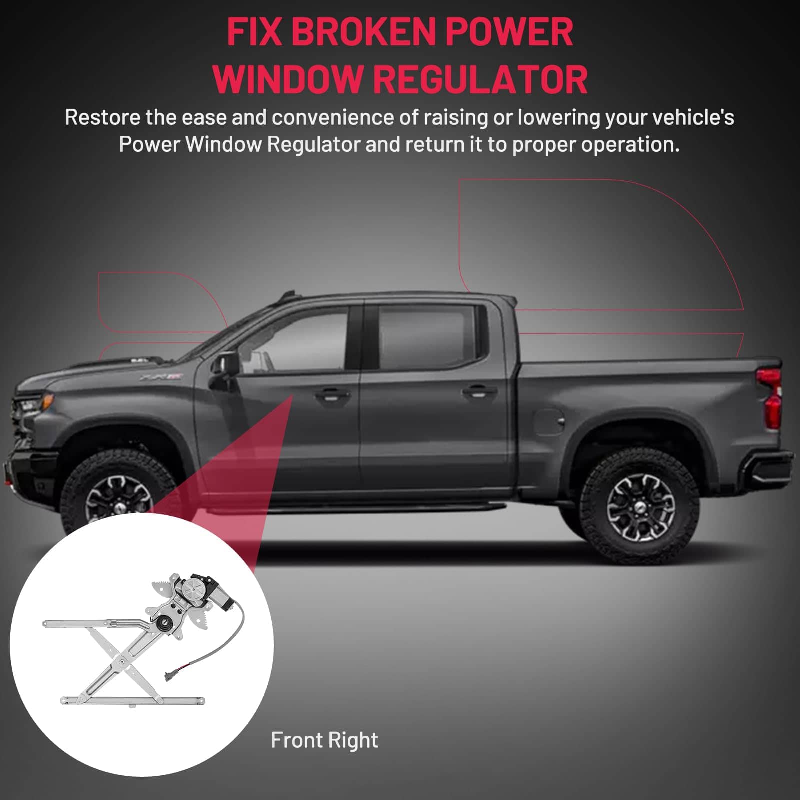 BDFHYK 741-800 Regulador de Ventana con Motor Delantero - Imagen 7