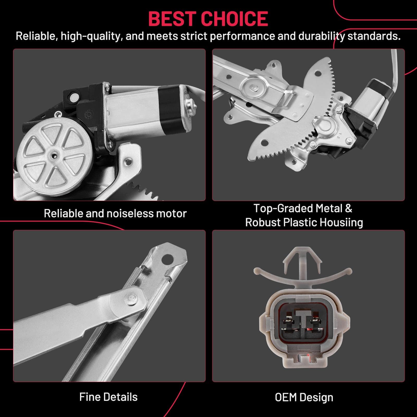 BDFHYK 741-800 Regulador de Ventana con Motor Delantero - Imagen 6