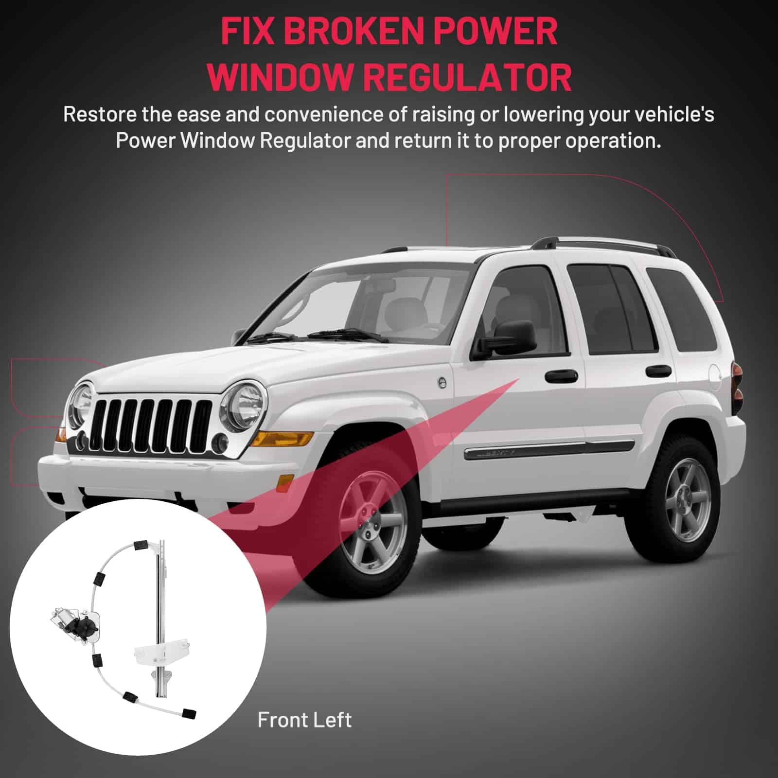 BDFHYK 741-526 Regulador de ventana eléctrico con motor - Imagen 7