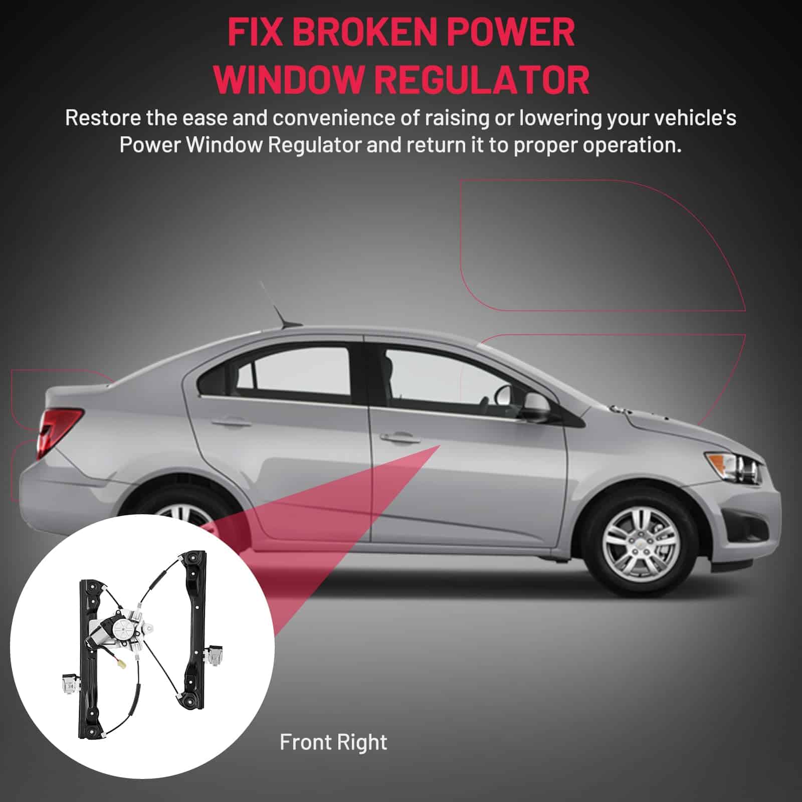 BDFHYK 751-740 Regulador de Ventana con Motor Delantero - Imagen 7