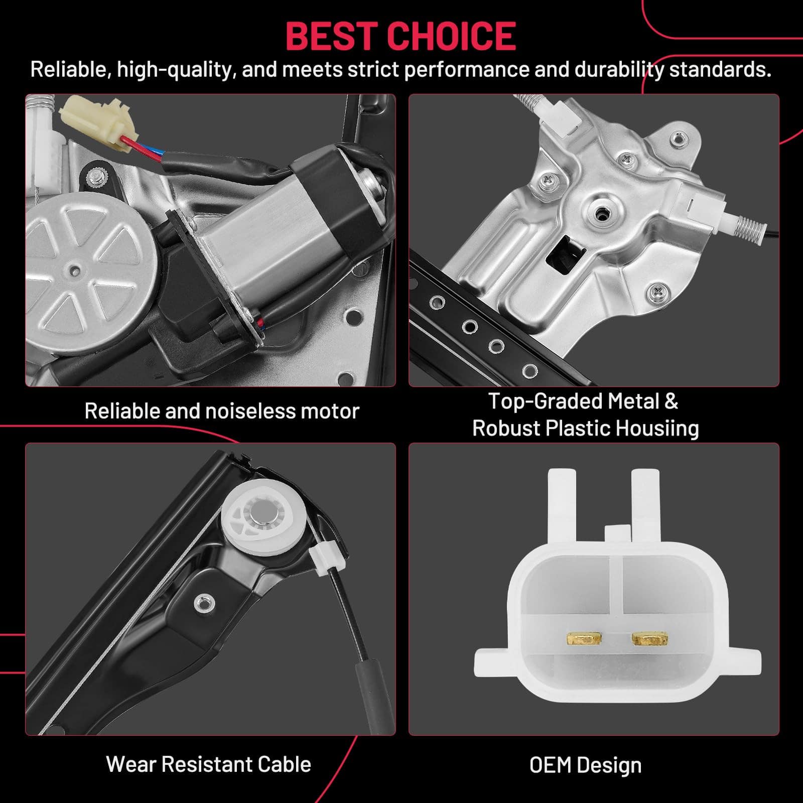 BDFHYK 751-740 Regulador de Ventana con Motor Delantero - Imagen 6