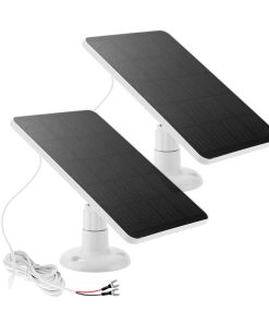 Paquete de 2 Paneles Solares Cargador para Ring Doorbell