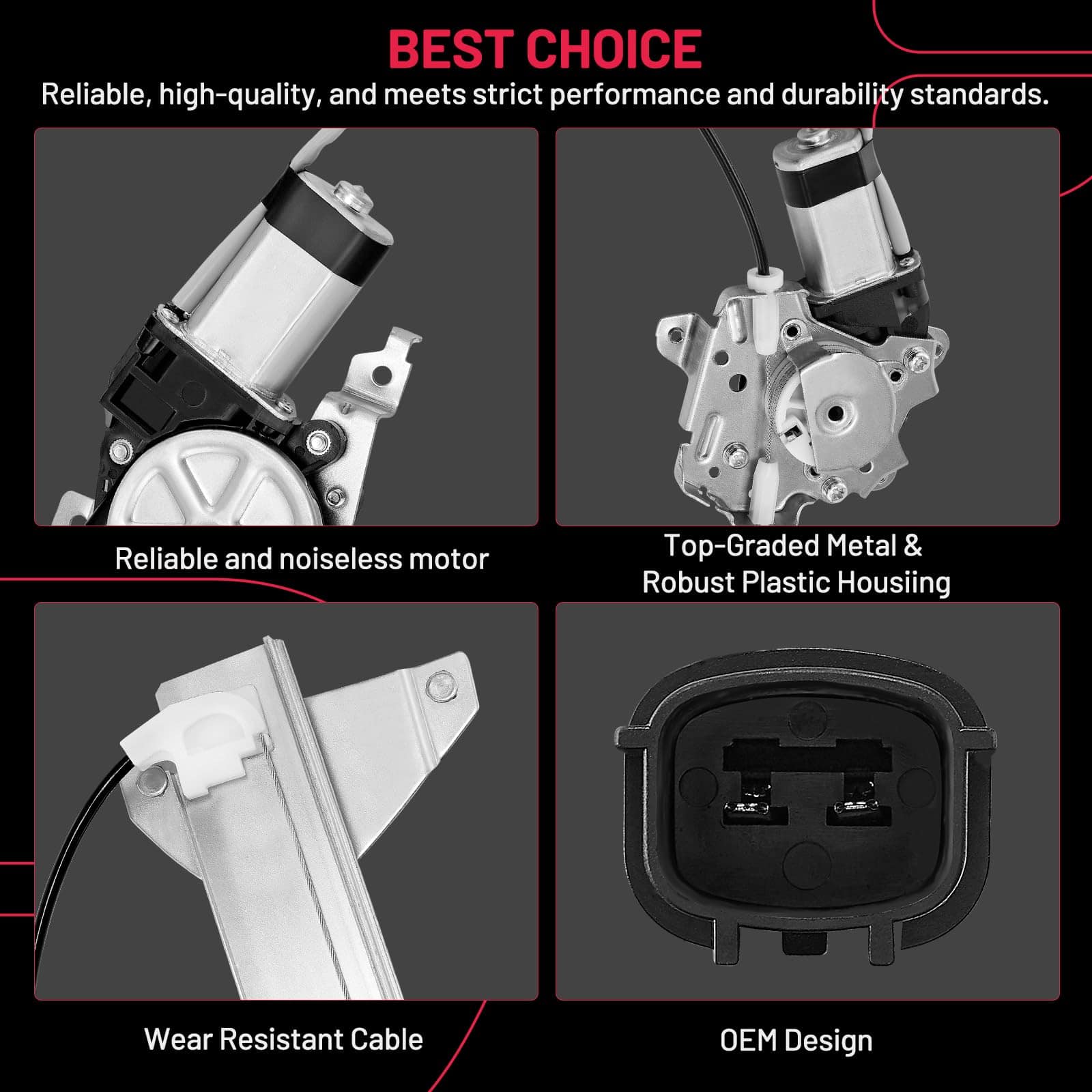 BDFHYK 741-349 Regulador de Ventana con Motor Delantero - Imagen 6