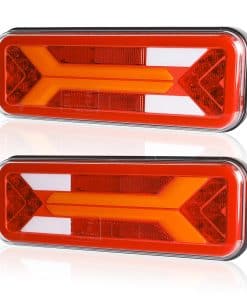 WUSHIXAN 2 Luces Traseras para Remolque, 12 V/24 V, Súper